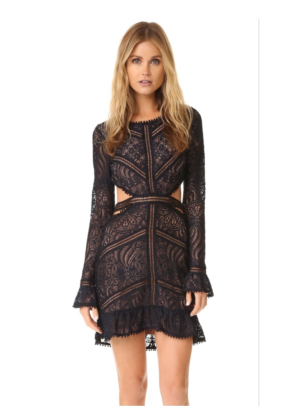 For Love & Lemons Emerie Cutout Lace Dress